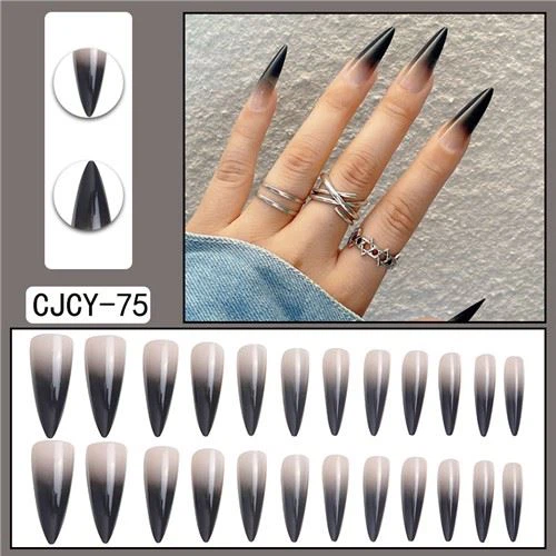 Gari melni zārka akrila nagi